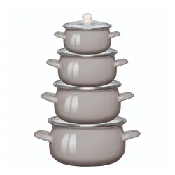 Zestaw garnków Altom Design 02050021312 Indukcja Emalia 8 elementów