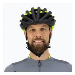 Kask rowerowy Rogelli Tecta black/fluor