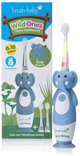 Szczoteczka soniczna BRUSH-BABY WildOnes Słoń
