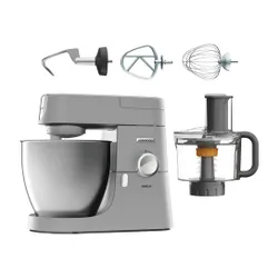 Robot kuchenny planetarny KENWOOD KVL4100S Chef XL 1200W + Malakser KENWOOD KAH65.000PL z krajarką w kostkę