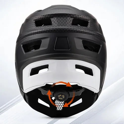 Kask rowerowy WOZINSKY HT-009C Czarny Full Face MTB  (rozmiar L)
