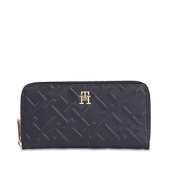 Женский кошелек Tommy Hilfiger Iconic Tommy Large для Mono AW0AW15272 Space Blue DW6