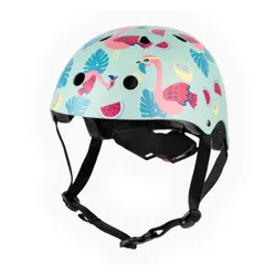 Kask rowerowy dziecięcy Hornit Flaming blue/pink