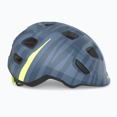 Kask rowerowy dziecięcy MET Hooray blue zebra matt