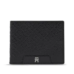 Мужской кошелек Tommy Hilfiger Th Mono Leather Mini CC Wallet Am0am11593 Black BDS