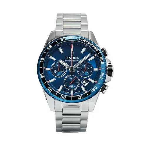 Festina Zamansız Kronograf Saatler F20560 / 3 Gümüş / Donanma