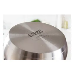 Garnek ze stali nierdzewnej z pokrywką SSW PROFI PLUS 3,6 l