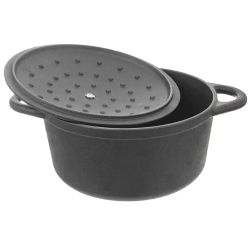 Garnek żeliwny z pokrywką 2,7 l