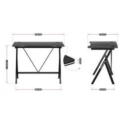 Biurko gamingowe HUZARO Hero 1.4 Czarny