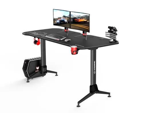 Biurko Ultradesk GRAND 160cm Regulacja wysokości Czarno-biały