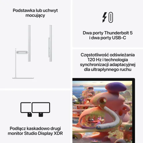 Monitor APPLE Studio Display XDR 2026 27" 5120x2880px (Szkło nanostrukturalne, Montaż VESA)