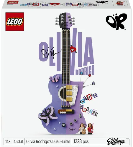 LEGO EDITIONS 43031 Podwójna gitara Olivii Rodrigo, zestaw klocków 14+