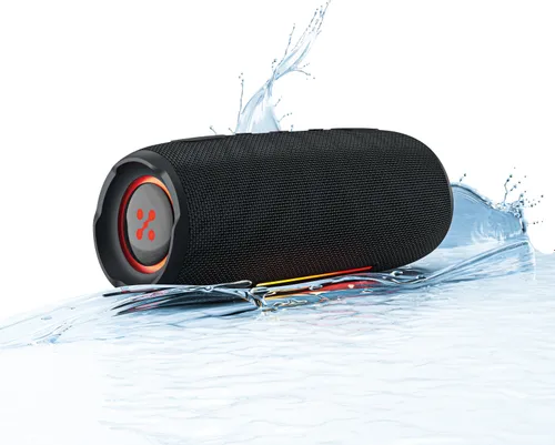 Głośnik mobilny XMUSIC BTS860 Bluetooth, Moc 40W, IP66, Akumulator 5000 mAh,  Radio FM, Czarny