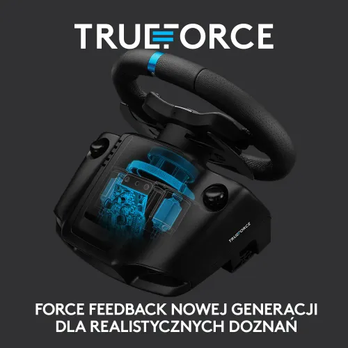 Kierownica Logitech G923 z pedałami do Xbox Series X/S, Xbox One, PC Force Feedback + szkynia biegów Driving Force Shifter