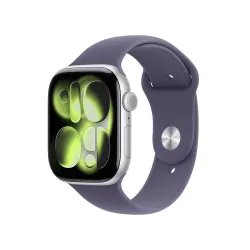 Apple Watch Series 11 GPS + Cellular 46mm z aluminium Srebrny Pasek sportowy Mleczny fiolet S/M