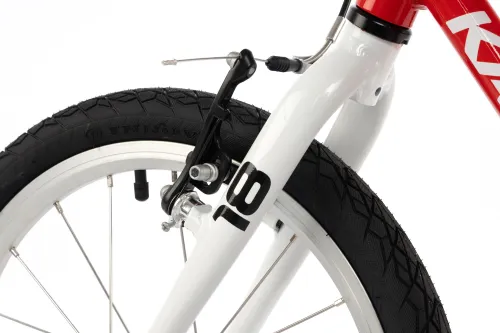 Rower dziecięcy KARBON Superlight 18 cali dla chłopca Czerwony