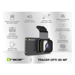 Wideorejestrator Tracer OPTI 3D-WF FullHD