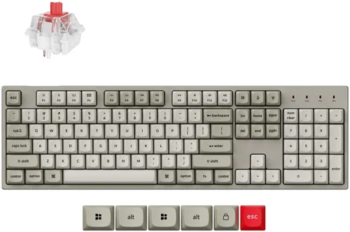 Klawiatura KEYCHRON C2 Pro 8K QMK Wired Custom Mechanical Super Red Switch