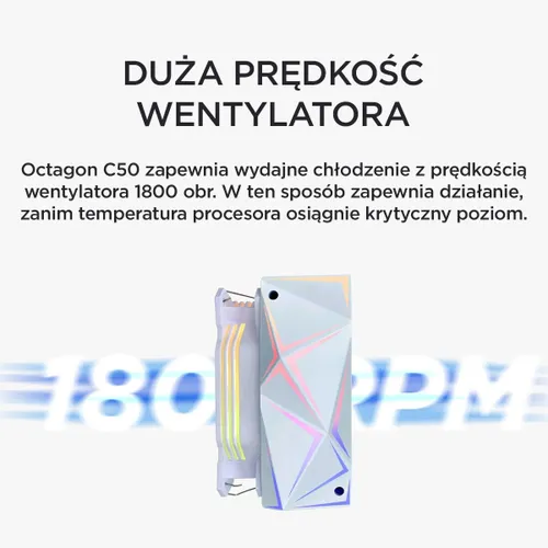 Chłodzenie CPU RAMPAGE Octagon C50 ARGB