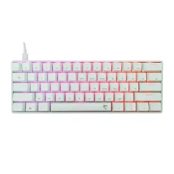 Klawiatura gamingowa White Shark Shinobi Red przewodowa mechaniczna podświetlana biała