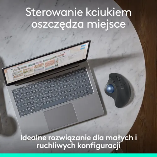 Myszka Logitech M575S bezprzewodowa szara