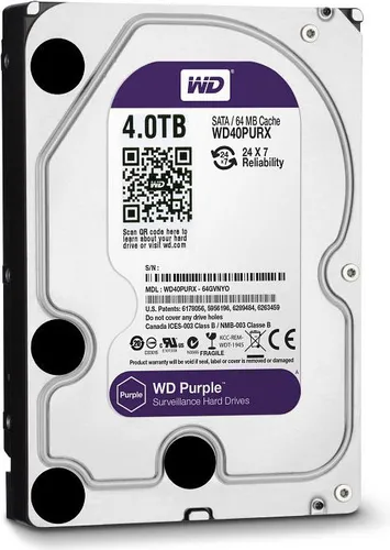 Dysk WD Purple 4TB 3.5" SATA III (WD40PURX)