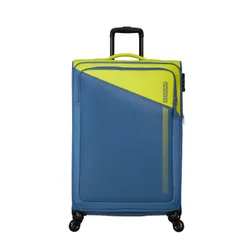 Большой расширенный чемодан American Tourister Daring DASH EXP-lime / coronet