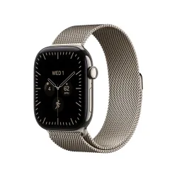 Apple Watch Series 12 GPS + Cellular Koperta 42mm tytan naturalny bransoletka mediolańska