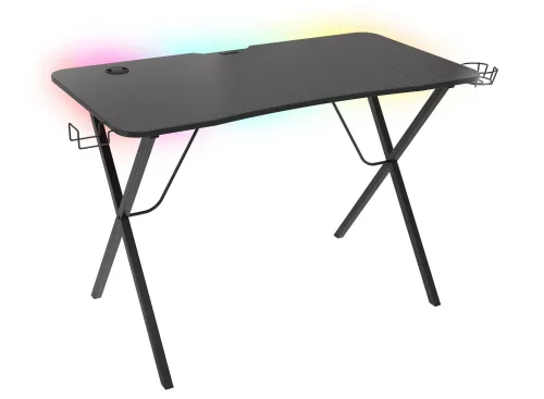Biurko Genesis Holm 200 RGB 113cm Czarny