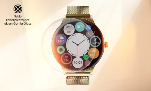 Smartwatch GARETT Verona 2 Złoty Stalowy