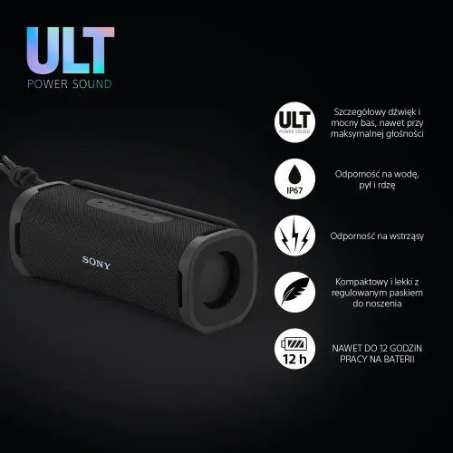 Głośnik Bluetooth Sony ULT Field 1 SRS-ULT10B Czarny