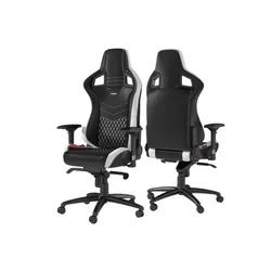 Fotel Noblechairs EPIC Gamingowy do 120kg Skóra naturalna Czarno-biały