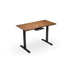 Biurko Endorfy Atlas S Electric Dark Wood 114cm Regulacja wysokości Ciemne drewno