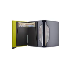 Portfel ochrona RFID Secrid Slimwallet Matte - grey / lime