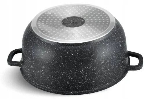 Garnek marmurowy duży gastronomiczny 36cm 13,5l indukcja gaz 8154