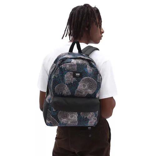 Vans vechi Skool IIII școală rucsac-wireframe craniu