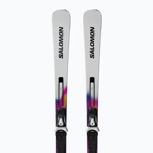 Narty zjazdowe Salomon E Addikt Pro 66 + wiązania MI12 GW whitet/race blue/rhodamine