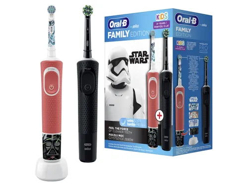 Oral-B Kids Star Wars Elektrikli Diş Fırçası + D103 Canlılık Pro BLK