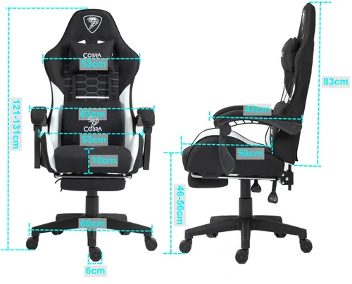 Fotel COBRA Player 4.0 CRF41 Szary
