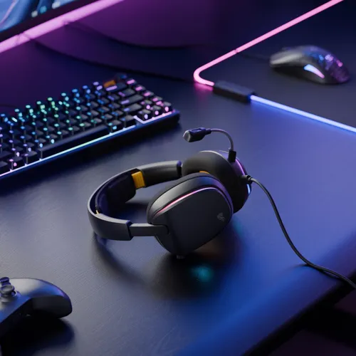 Słuchawki GLORIOUS GHS Eternal RGB GLO-A-2PC-BLK Nauszne