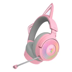 Słuchawki RAZER Kraken Kitty V3 Pro Różowo-szary