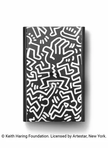 Алюминиевый футляр для карт Tail Design Slider - Keith Haring белый