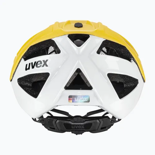 Kask rowerowy UVEX Quatro CC sunbee/white matt