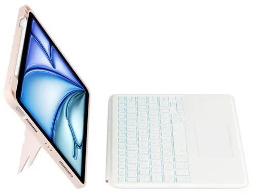 Etui na iPad Air TECH-PROTECT SCMag Pen + Keyboard Różowy Klawiatura