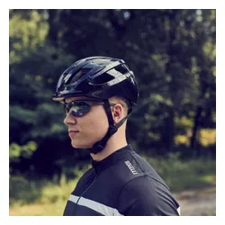 Kask rowerowy ATTABO Bonkers z lampką LED czarny