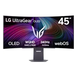 LG UltraGear 45GX90SA-B - 45'' | OLED 800R | UWQHD | 0.03ms | 240Hz | WebOS
