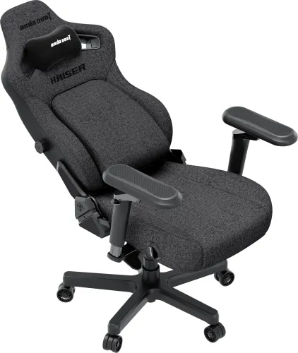 Fotel Anda Seat Kaiser 4 V2 XL Gamingowy do 150kg Tkanina Ciemnoszary