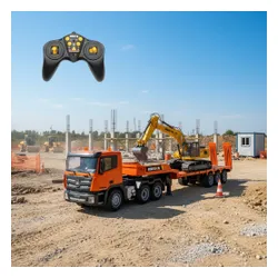 Laweta zdalnie sterowana z koparką COIL skala 1:18