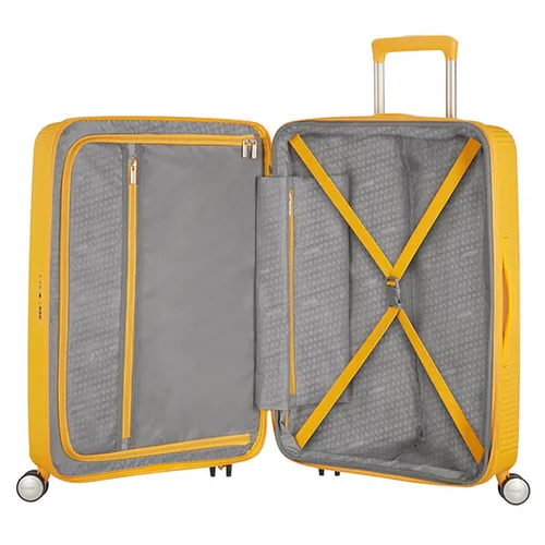 American Tourister Soundbox orta bavul-golden yellow