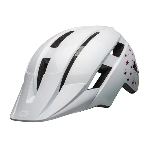 Kask rowerowy dziecięcy Bell Sidetrack II Integrated Mips Jr white stars